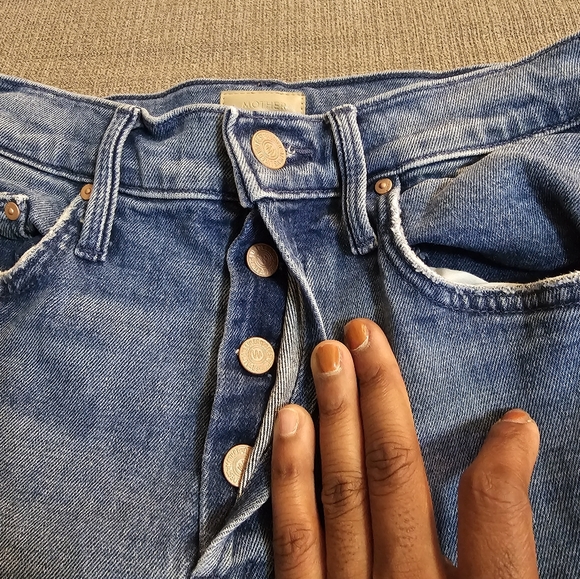 Mother The Tom Cat Ankle Fray From Out of Town Casual Denim Jeans Size 25 - Picture 4 of 10